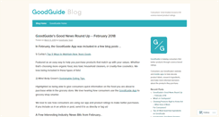 Desktop Screenshot of blog.goodguide.com
