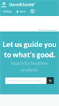 Mobile Screenshot of goodguide.com