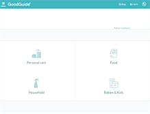 Tablet Screenshot of goodguide.com